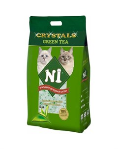 1 наполнитель Crystals Green Tea для взрослых кошек 12 5 л N1