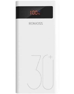 Внешний аккумулятор Power Bank 30000 мАч PHP30 PRO Sense 8P белый Romoss