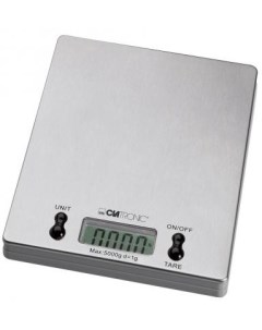 Весы кухонные KW 3367 серебристый Clatronic