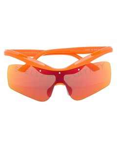 Stella mccartney футуристичные солнцезащитные очки с логотипом Stella mccartney