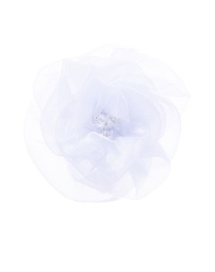 Шифоновый бант цветок Malina by андерсен