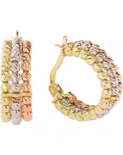 Серьги из комбинированного золота Mostar jewellery