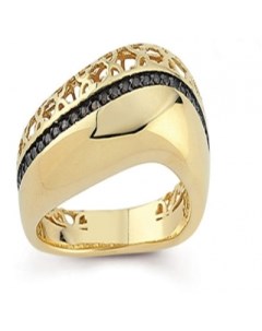 Кольцо с фианитами из жёлтого золота Mostar jewellery