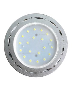Светильник встраиваемый gx53 точки полоски по кругу хром алюминий 20x110 Ecola