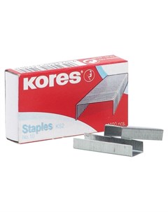Скобы для степлера N10 никелированные 2 20 лист 1000 шт в упаковке Kores