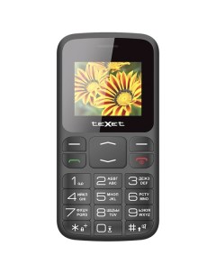 Мобильный телефон teXet TM B208 Black TM B208 Black Texet