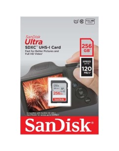 Карта памяти SDXC SanDisk Ultra 256GB SDSDUN4 256G GN6IN Ultra 256GB SDSDUN4 256G GN6IN Sandisk