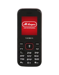 Мобильный телефон teXet TM 128 Black Red TM 128 Black Red Texet