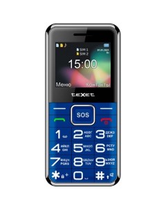 Мобильный телефон teXet TM B319 Blue TM B319 Blue Texet