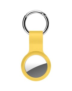 Умный брелок Deppa для AirTag с кольцом силикон желтый для AirTag с кольцом силикон желтый