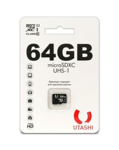 Карта памяти MicroSD Utashi UT64GBSDCL10 00 UT64GBSDCL10 00