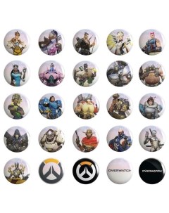Набор значков Overwatch Buttons 50шт Buttons 50шт