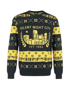 Свитер Cyberpunk 2077 Silent Night City Ugly Holiday Sweater Silent Night City Ugly Holiday Sweater