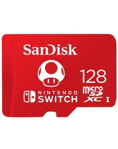 Карта памяти MicroSD SanDisk 128GB for Nintendo Switch SDSQXAO 128G GNCZN 128GB for Nintendo Switch  Sandisk