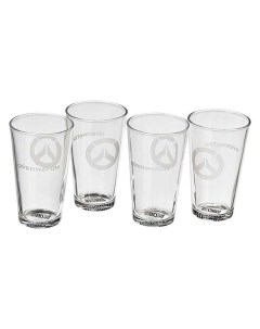 Сувенир Blizzard Стакан 4шт Overwatch Pint Glasses Стакан 4шт Overwatch Pint Glasses
