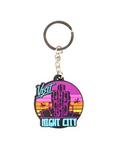 Брелок Cyberpunk 2077 Visit Night City Visit Night City