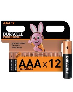 Батарея Duracell AAА LR03 12BL Professional 12шт AAА LR03 12BL Professional 12шт