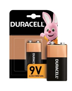 Батарея Duracell 9V 1шт 9V 1шт