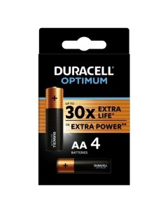 Батарея Duracell Optimum АА 4 шт Optimum АА 4 шт
