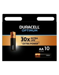 Батарея Duracell Optimum АА 10 шт Optimum АА 10 шт