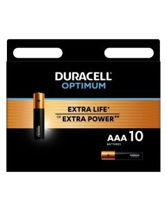 Батарея Duracell Optimum ААА 10 шт Optimum ААА 10 шт