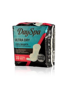 Женские прокладки Ultra Dry Normal 10шт Day spa