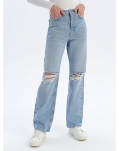Прямые джинсы с разрезами Твое