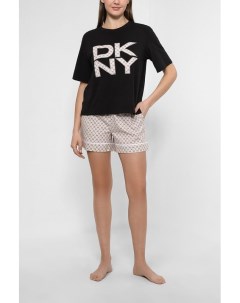 Пижама из футболки и шорт Dkny