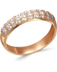 Кольцо с 30 бриллиантами из красного золота Newgold