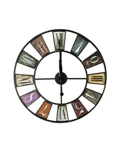 Часы настенные metal clock color 80x80см 79880 Нет бренда
