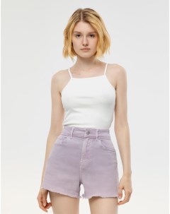 Розовые джинсовые шорты New Mom с необработанным краем Gloria jeans