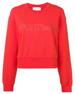 Sportmax свитер с круглым вырезом и логотипом s красный Sportmax