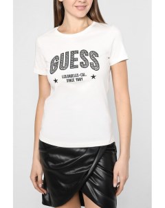 Футболка с логотипом бренда Guess