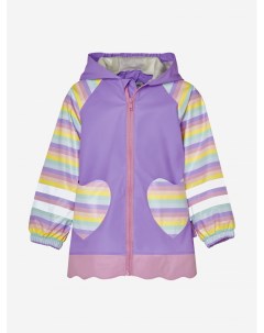 Непромокаемая куртка без подклада Единорожка для девочки Фиолетовый Playshoes