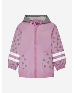 Непромокаемая куртка без подклада Кошечка для девочки Розовый Playshoes