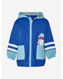 Непромокаемая детская куртка без подклада Акула Синий Playshoes