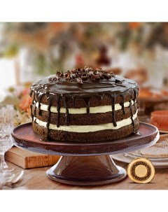 Подставка для торта из натурального кедра mаgistrо 26 9 см цвет шоколадный Magistro
