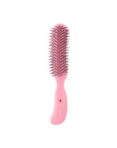 Щетка парикмахерская для волос Therapy Brush розовая глянцевая M I love my hair