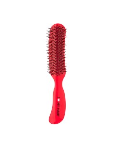 Щетка парикмахерская для волос Therapy Brush красная глянцевая M I love my hair