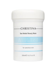 Азуленовая маска красоты для чувствительной кожи Sea Herbal Beauty Mask Azulene 250 мл Christina (израиль)