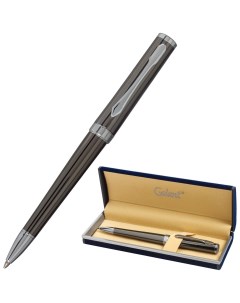 Ручка подарочная шариковая Pastoso корпус оружейный металл детали хром узел 0 7 мм синяя 143516 Галант