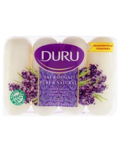 Туалетное мыло Pure natural комфорт лаванда 4 90 85г Duru