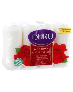 Туалетное мыло Pure natural наслаждение роза 4 90г 85г Duru