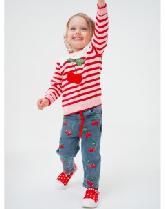 Брюки детские текстильные джинсовые для девочек Playtoday baby