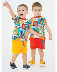 Шорты детские трикотажные для мальчиков 2 шт в комплекте Playtoday baby
