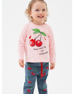 Фуфайка детская трикотажная для девочек футболка с длинными рукавами Playtoday baby