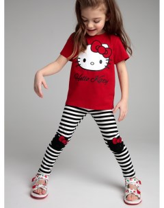 Комплект трикотажный для девочек фуфайка футболка брюки Playtoday kids