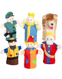 Набор перчаточных кукол для детского игрового театра 6 шт Roba