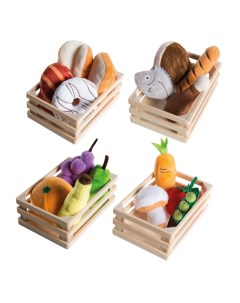 Игровой набор плюшевых продуктов для детского магазина или кухни Roba