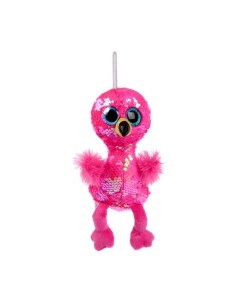 Мягкая игрушка Фламинго из пайеток 15 см Мульти-пульти